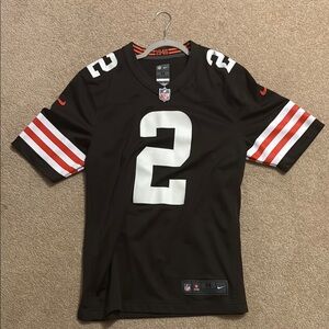 Nike Brown and White Jersey for Sports Enthusiasts